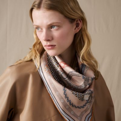 HERMES エルメス ストール LAST NIGHT ラストナイト DJ シルク  