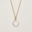 Medaille Mors a Jouets necklace, orfèvre jaune or/blanc, no stock