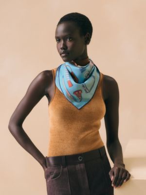 Promenade Coquette scarf 70, View: Worn, worn, view 2 of 3