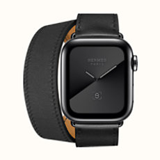 Apple Watch Hermès Series 5 Double Tour 40 mm Noir Sidéral