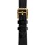 Heure H Mini model 21&nbsp;mm Single Tour Watch Strap, noir