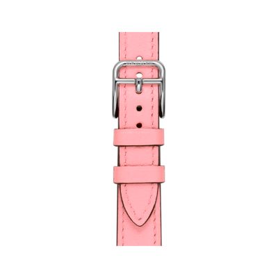 HERMÈS Cape Cod 31MM Stainless Steel, Pink Sapphire, Diamond & Leather  Strap Watch