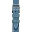 Heure H Small model 25&nbsp;mm Single Tour Watch Strap, bleu jean