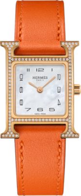 HERMES 時計オレンジ と ブレスレットケース オレンジ - すべてのウォッチ ブレスレット＆ストラップ コレクション