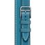 Cape Cod Large model 37&nbsp;mm Double Tour Watch Strap, bleu jean