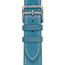 Cape Cod Large model 37&nbsp;mm Double Tour Watch Strap, bleu jean