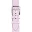 Heure H Medium model 30&nbsp;mm Single Tour Watch Strap, mauve pâle