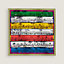 A l'Ombre des Boulevards scarf 70, View: front, front, view 1 of 3