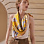 A la Lumiere du Flambeau double face scarf 90, View: Worn, worn, view 2 of 5