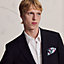 A Vos Etriers pocket square 45, View: Worn, worn, view 2 of 3