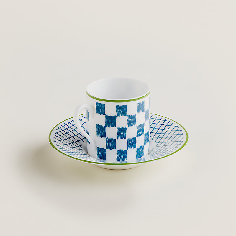 A Walk in the Garden coffee cup and saucer | Hermès USA