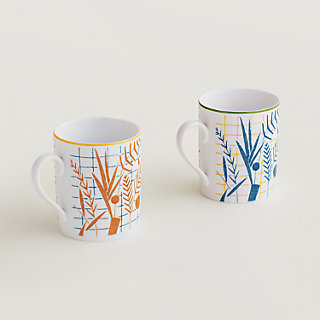 A Walk in the Garden set of 2 mugs | Hermès USA