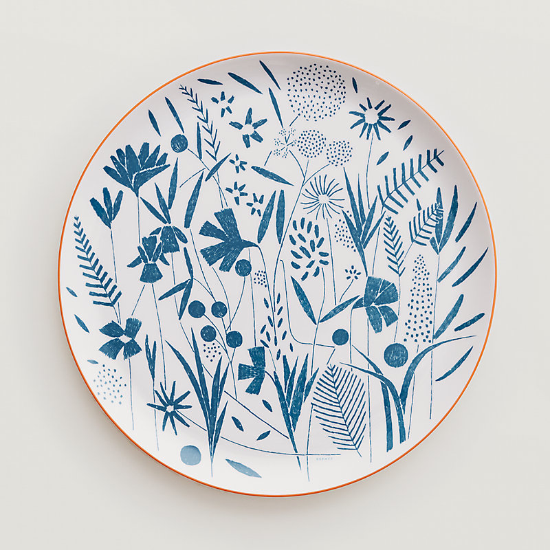 A Walk in the Garden tart platter | Hermès USA