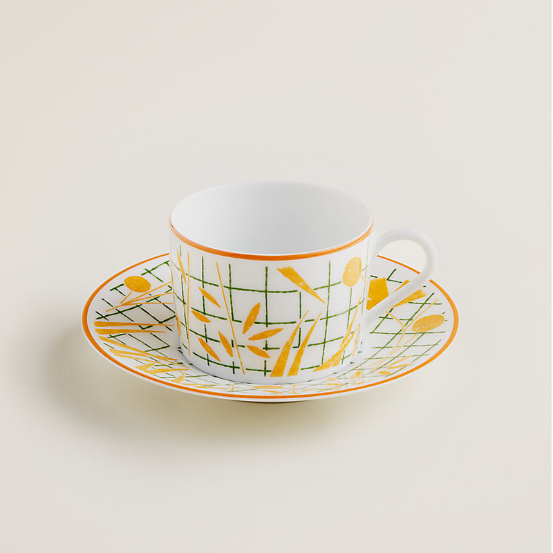 A Walk in the Garden tea cup and saucer | Hermès Australia