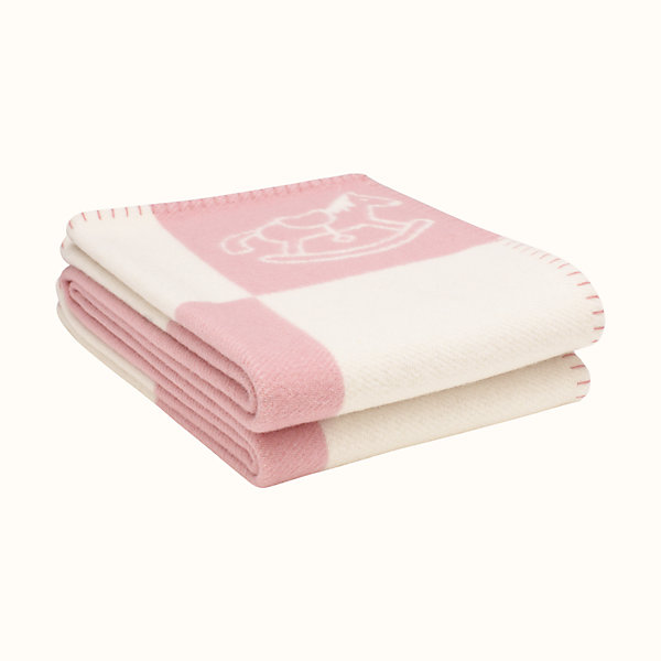 pink hermes blanket