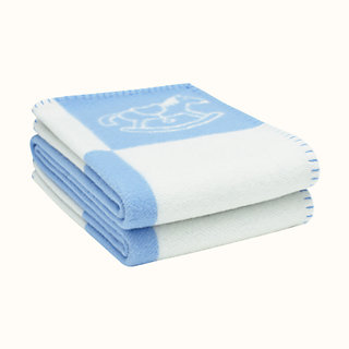 hermes avalon blanket blue