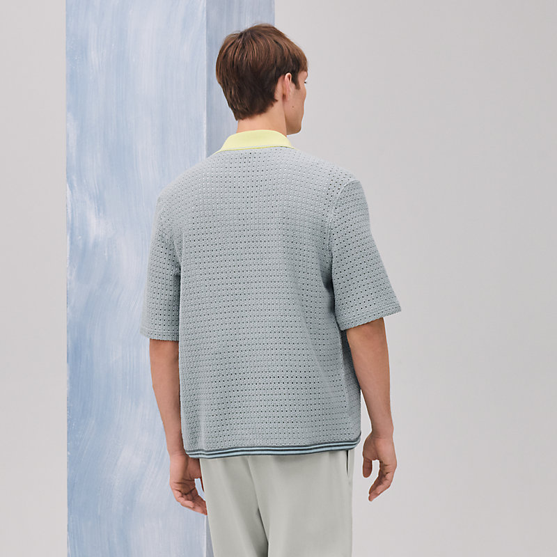 【SCENERITY】Haring Pigment Short Sleeve Shirt Ajoures colores