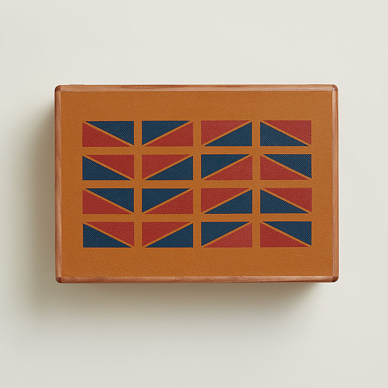 Amalthee Chevron Hippique watch and jewelry box, large model