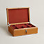 Amalthee Chevron Hippique watch and jewelry box, large model, View: front, front, view 2 of 5