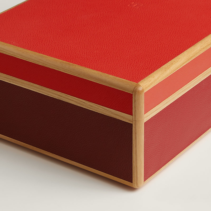 Amalthee tricolore watch box, large model