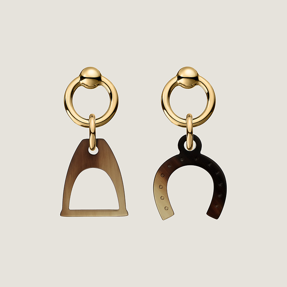 Amulette Equestre earrings | Hermès Finland
