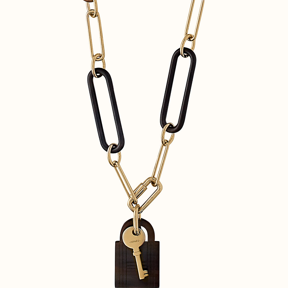 Amulette Padlock long necklace, large model