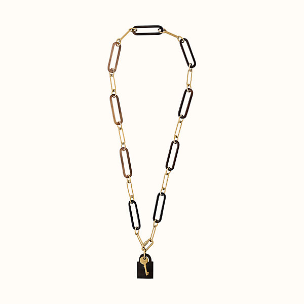 Amulette Padlock long necklace, large model