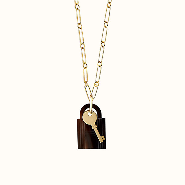 hermes lock necklace