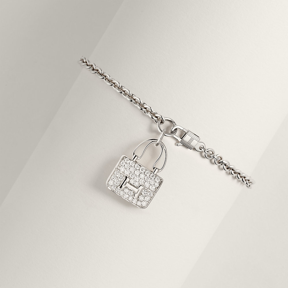 HERMES Constance Bracelet Amulette Size ST SV925 Silver