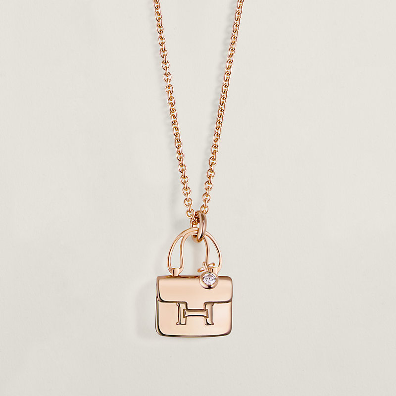 Hermes - Constance Rose Gold Amulette Bracelet, Small Model with 1 Diamond