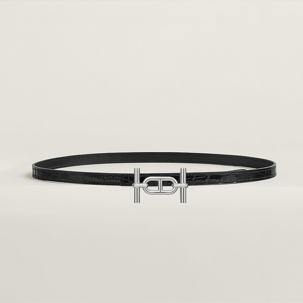 HERMES(エルメス) □刻印レザーベルト ブラック サイズ 90