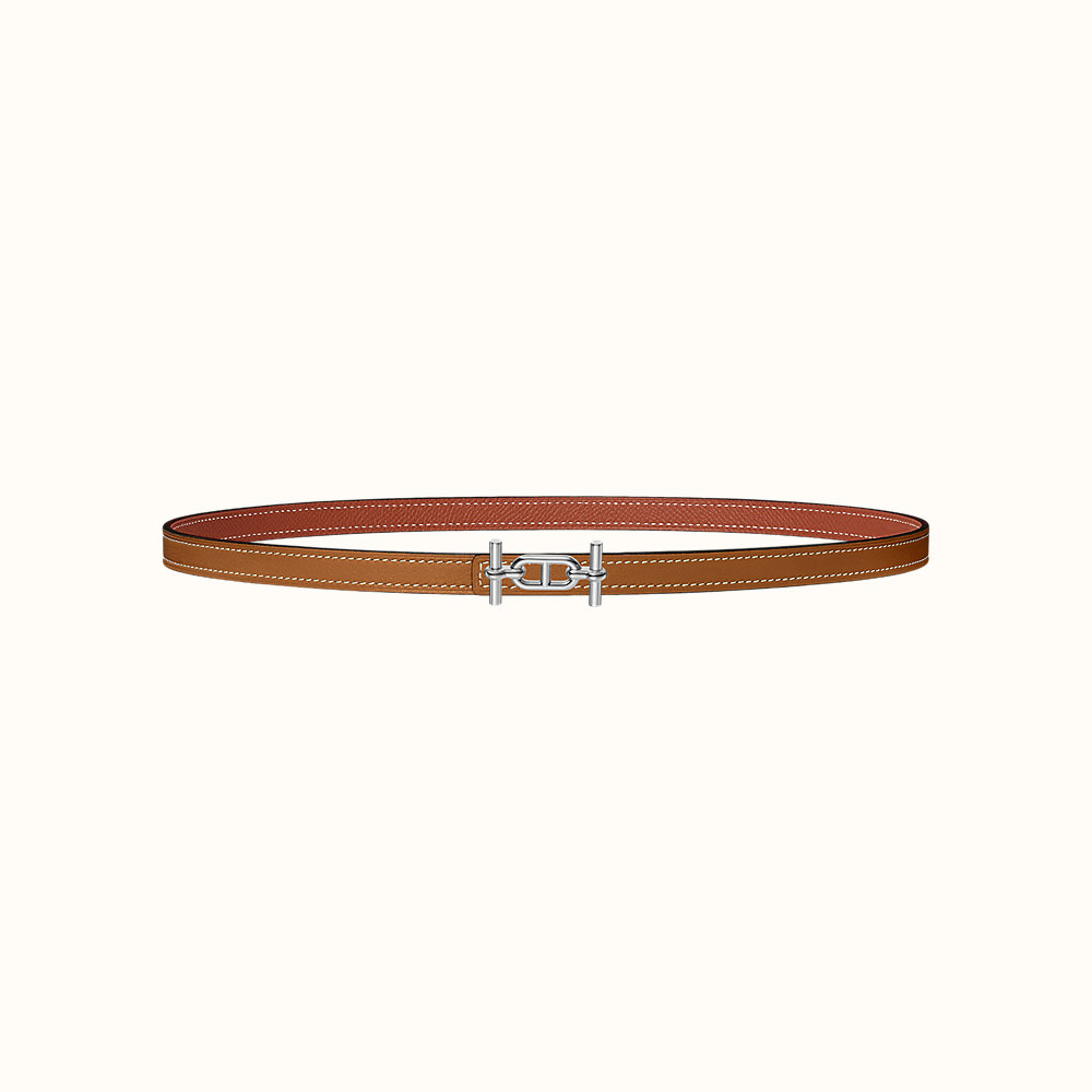 Ancre belt buckle & Reversible leather strap 13 mm | Hermès UK