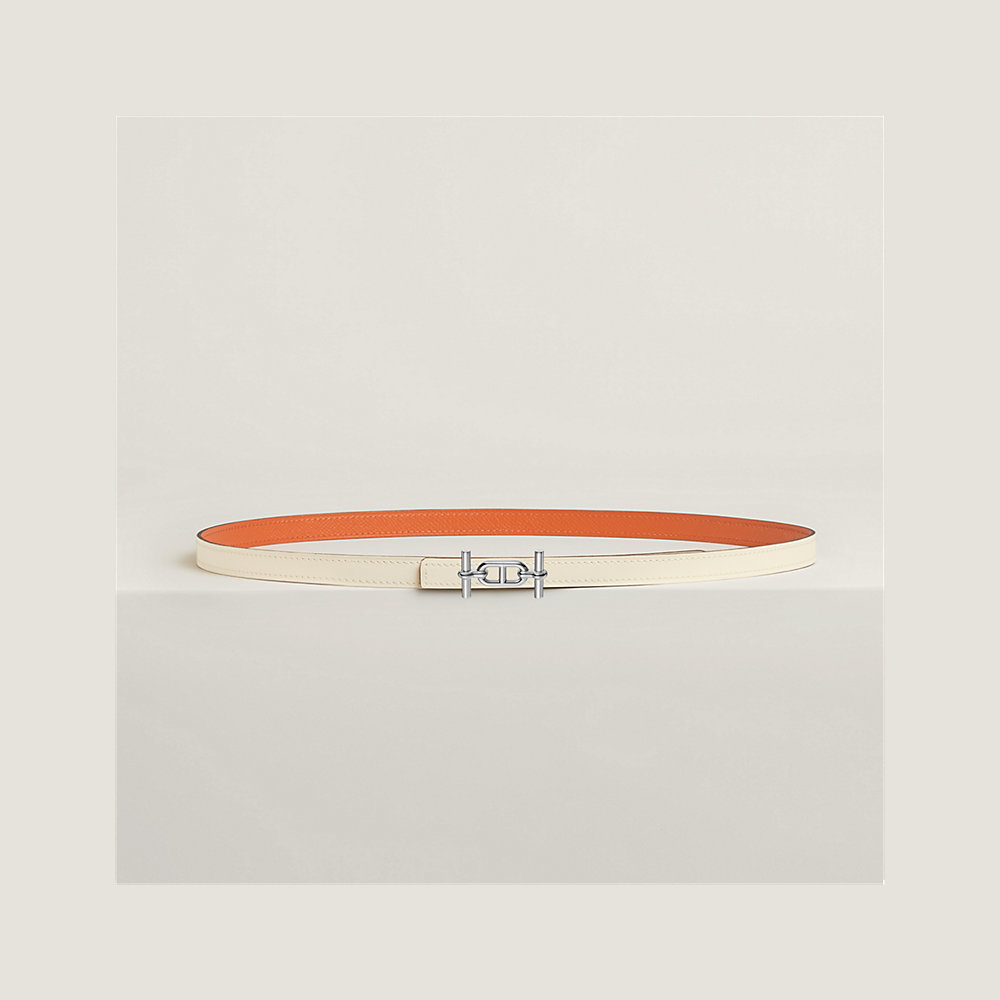 Ancre belt buckle & Reversible leather strap 13 mm Hermès UK