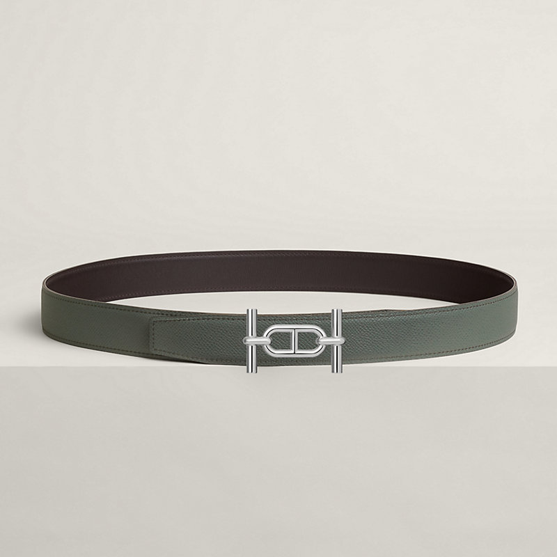 Ancre belt buckle & Reversible leather strap 32 mm | Hermès USA