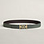 Ancre belt buckle & Reversible leather strap 32 mm, view 2 of 3