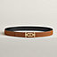 Ancre belt buckle & Reversible leather strap 32 mm, view 2 of 3