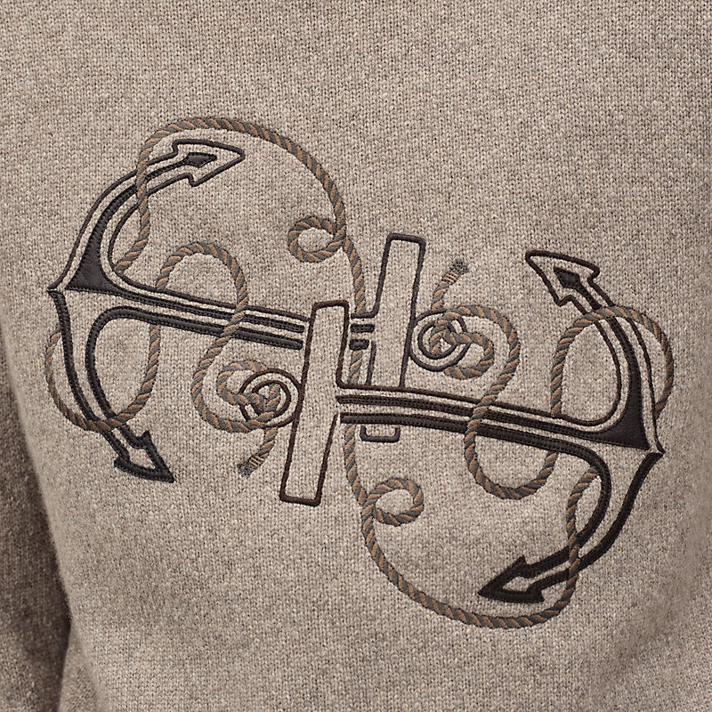 "Ancre en H" crewneck sweater