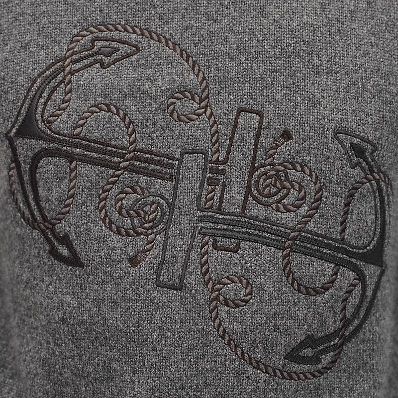 "Ancre en H" crewneck sweater