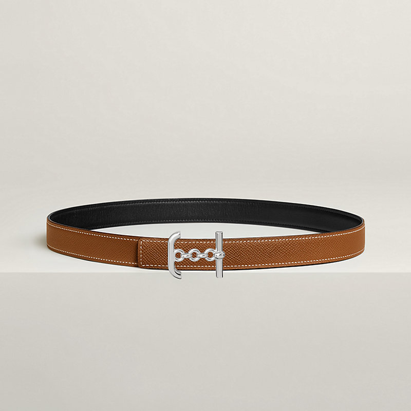 Ancre Marin belt buckle & Reversible leather strap 24 mm