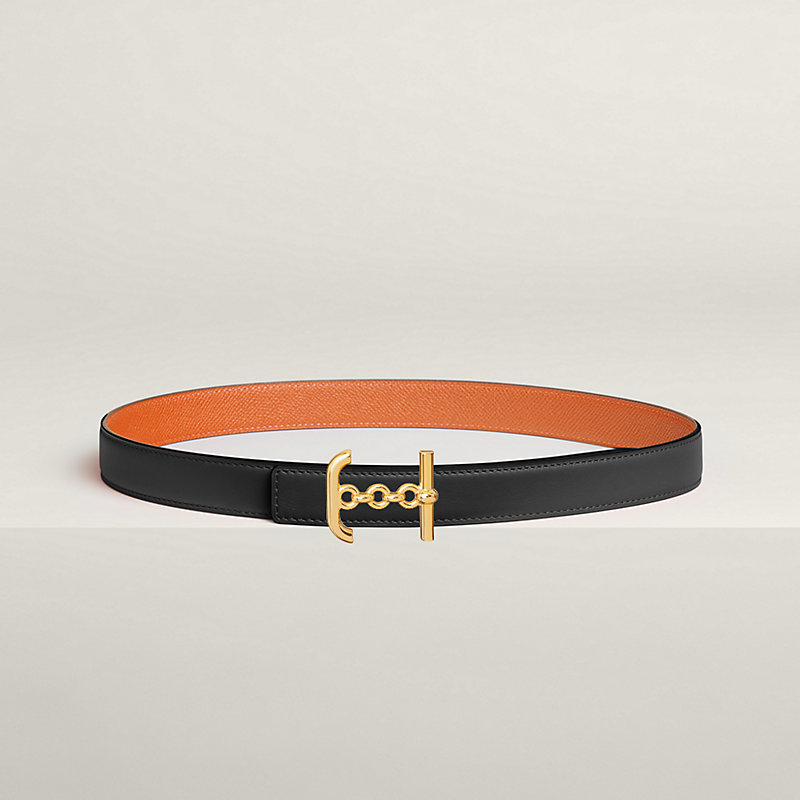 Ancre Marin belt buckle & Reversible leather strap 24 mm