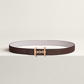 【Etoupe & Blanc × G金具】HERMES Ancre リバーシブルベルト Hermès // Etoupe Blanc Reversible Ancre Belt – VSP Consignment