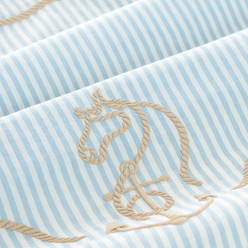 Ancre Marine triangle scarf - Blue | Hermès USA 