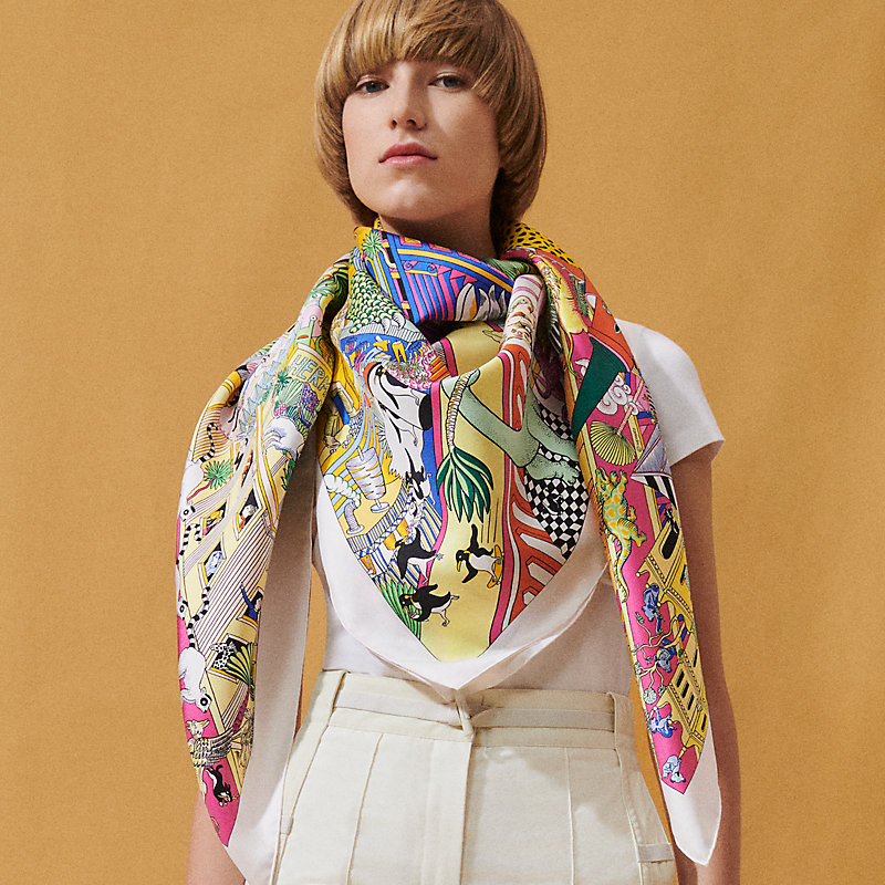 Hermes Odyssey Losange Scarf Hermes 'Un Jardin Sur Le Toit 45