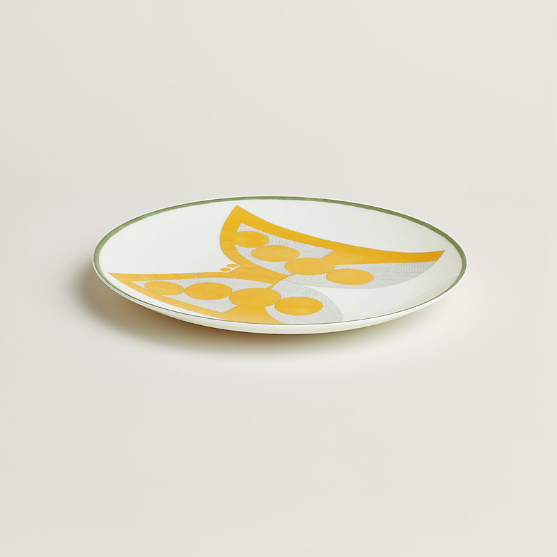 Animaux Nattes butterfly dessert plate | Hermès USA