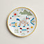 Animaux Nattes dessert plate, View: above, above, view 1 of 3