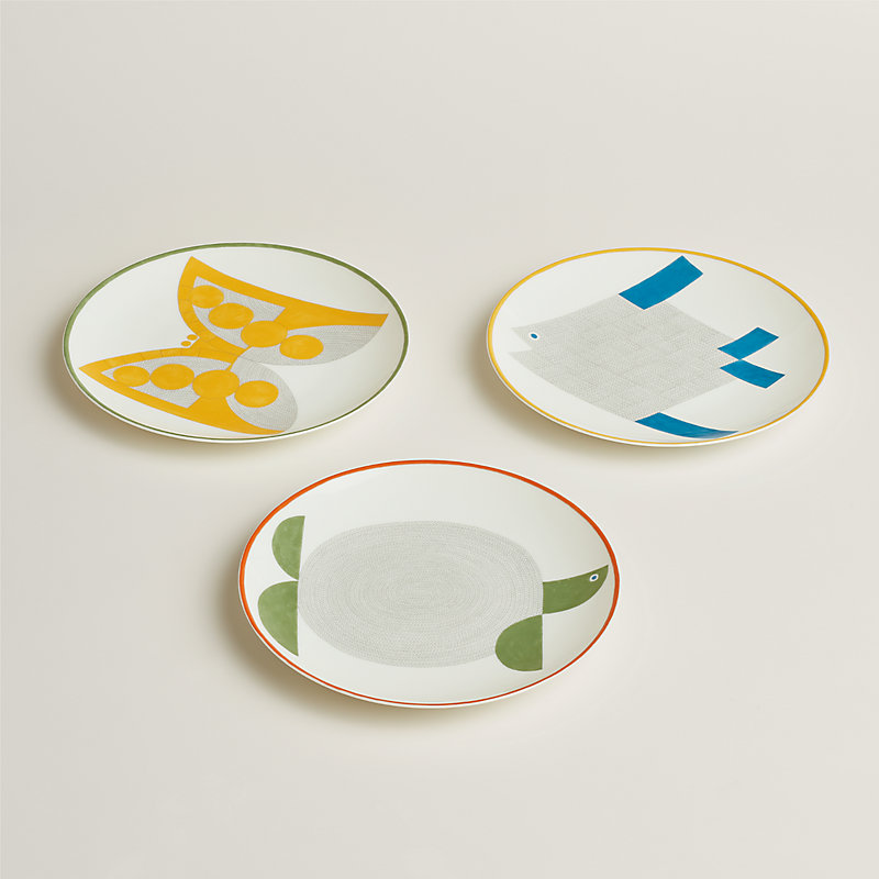 HERMES PARIS 動物柄 食器セット Animaux Nattes set of 4 pieces | Hermès Mainland China