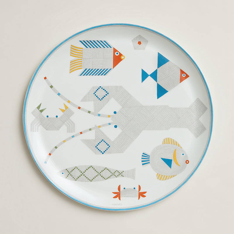 Animaux Nattes tart platter | Hermès USA