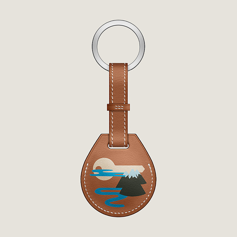Apple AirTag Hermès キーホルダー 青白 新品 エルメス