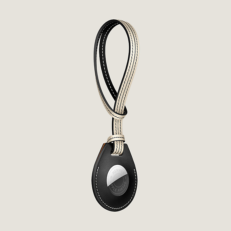 HERMES Black Beton Apple AirTag Bicolor Swift Charm – Fashion Reloved