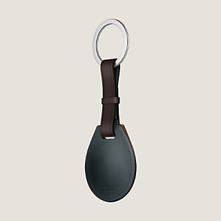 Apple AirTag Hermès bicolor key ring | Hermès Singapore